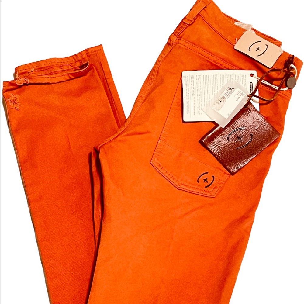 Italian designed Pier Spa (+)People jeans orange slim US 30